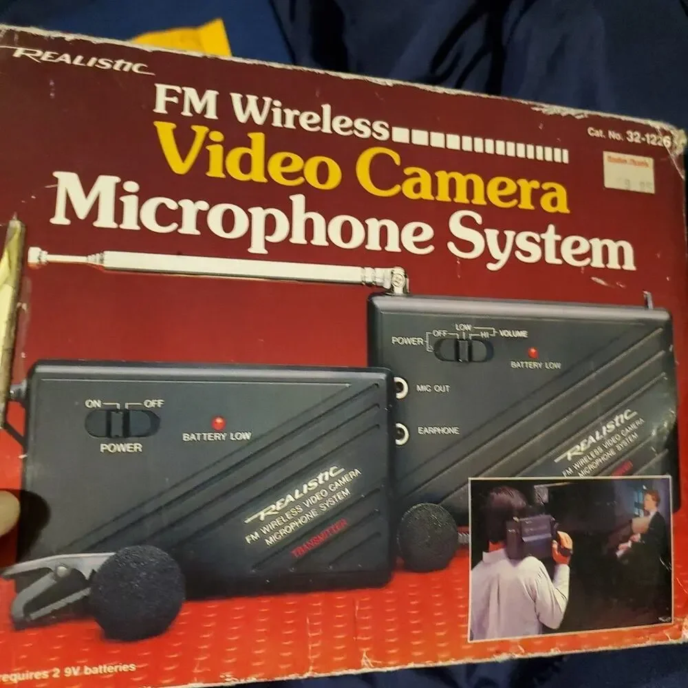 Vintage Realistic Video Camera Mike